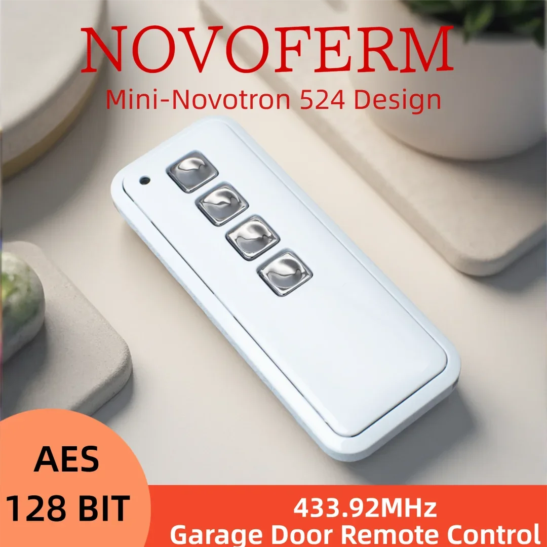 Garage Door Remote Control NOVOFERM Mini-Novotron 522 524 Design 523 Protect 433.92MHz Gate Remote Control Keychain