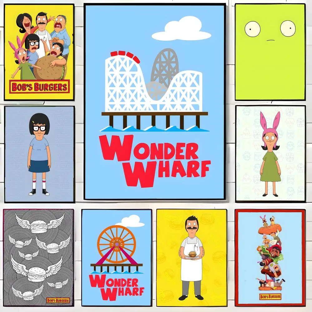 Anime Bobs Burgers Poster Wall Art Print Poster Decorative Mural Home Decor Gift Unframed