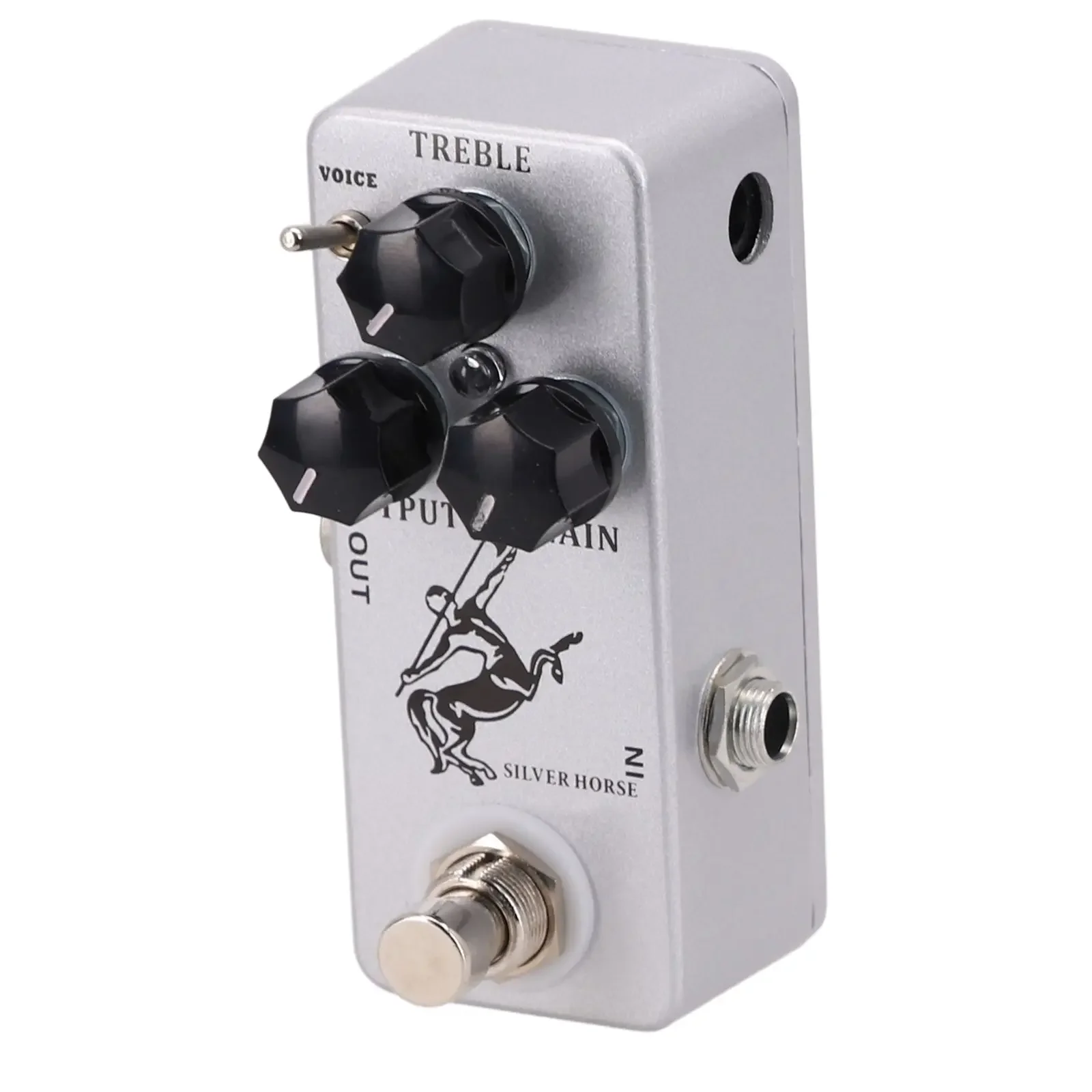 

Гитарная педаль MOSKY Silver Horse Overdrive Boost с функцией True Bypass, футсвитчем и компактным металлическим корпусом