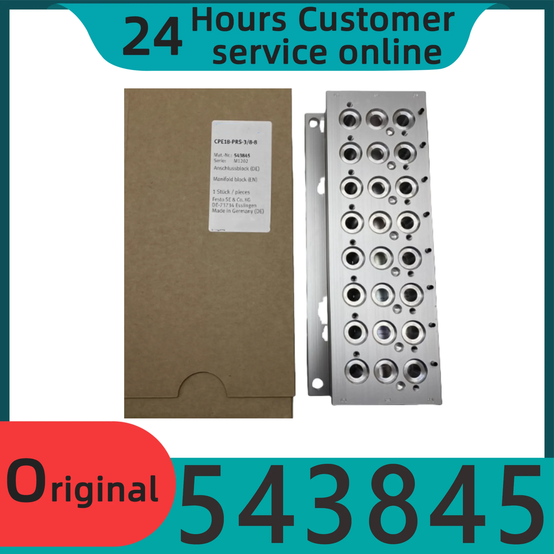 

Brand new original air circuit board module CPE18-PRS-3/8-8 543845 CPE solenoid valve base