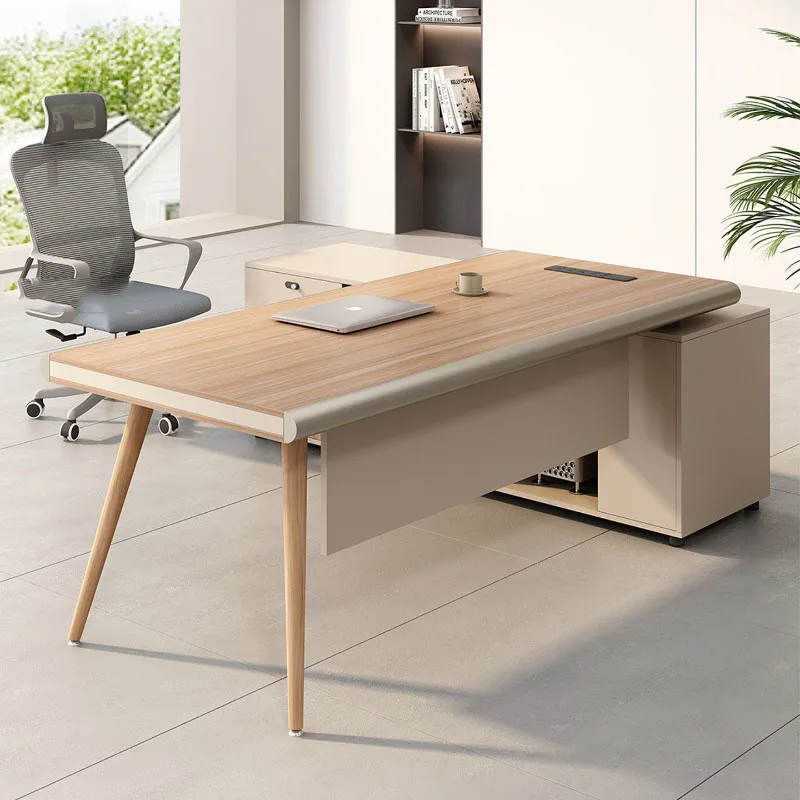 

Nordic Minimalist Office Desk Modern Aesthetic Display Decoration Office Desk Computer Design Mesas Escritorio Salon Furniture