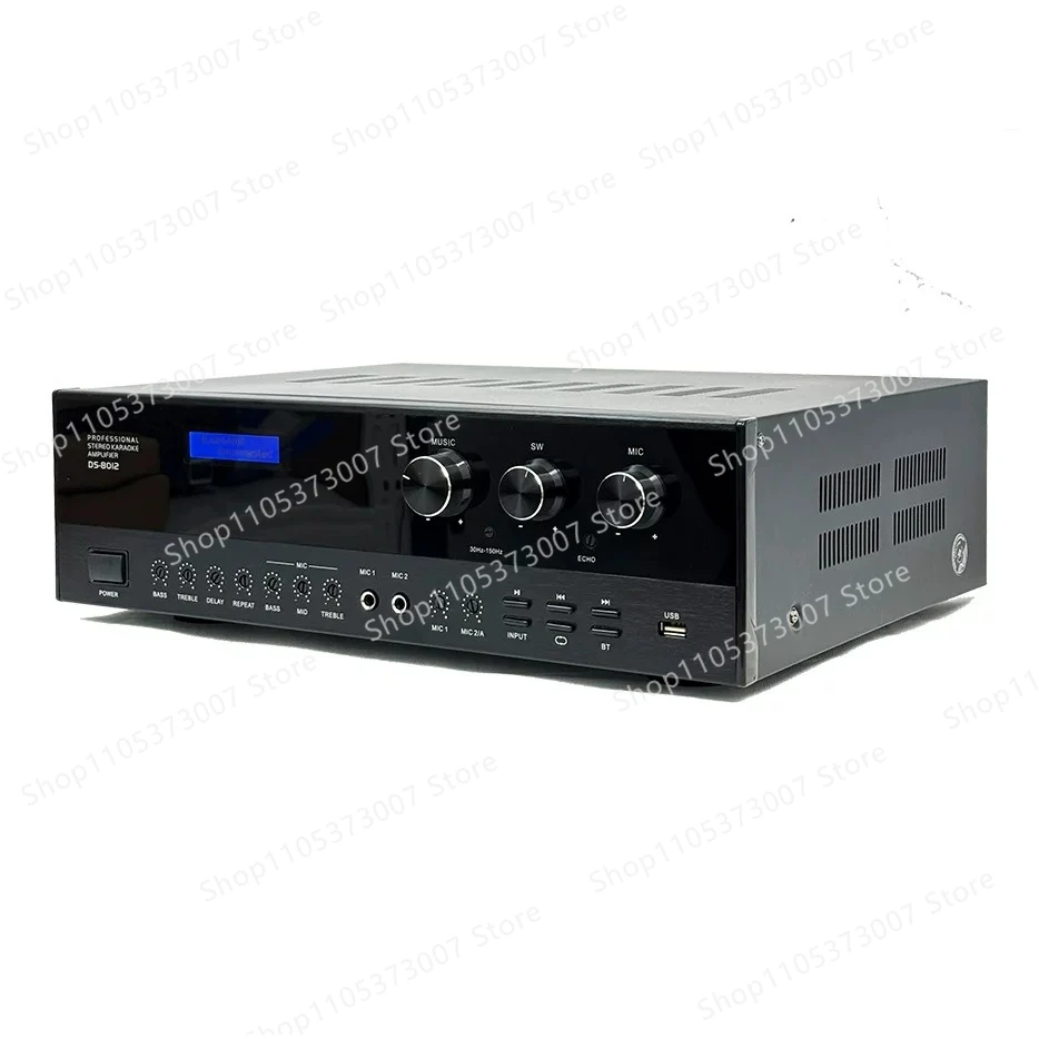 Super power 2.1 channel Bluetooth power amplifier, shocking sound quality can push 15-inch microphone