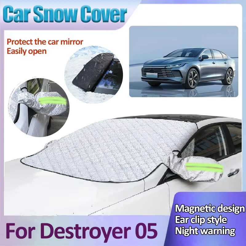 Auto Snow Shield Covers For BYD Destroyer 05 Chazor King 2022 2023 2024 Car Magnetic Sunshade Front Windshield Car Accessories