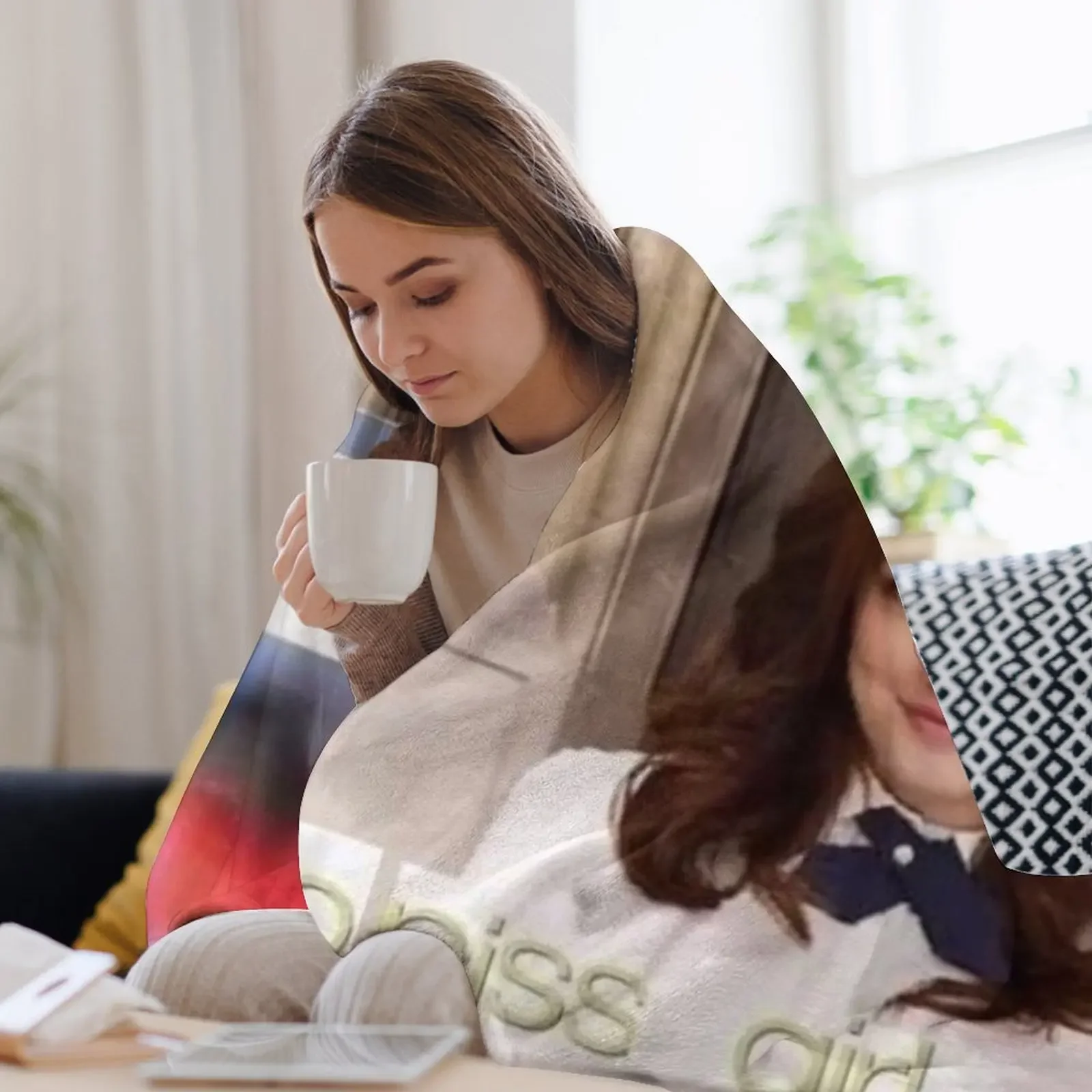 يجب أن أتبول الذهاب شخ فتاة رمي بطانية أنعم هدايا عيد الميلاد المعزي البطانيات القطيفة