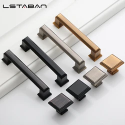 Brushed Gold Cabinet Handle Zinc Alloy Straight Handle Drawer Knob Decorative Kitchen Cupboard Pulls Furniture Hardware