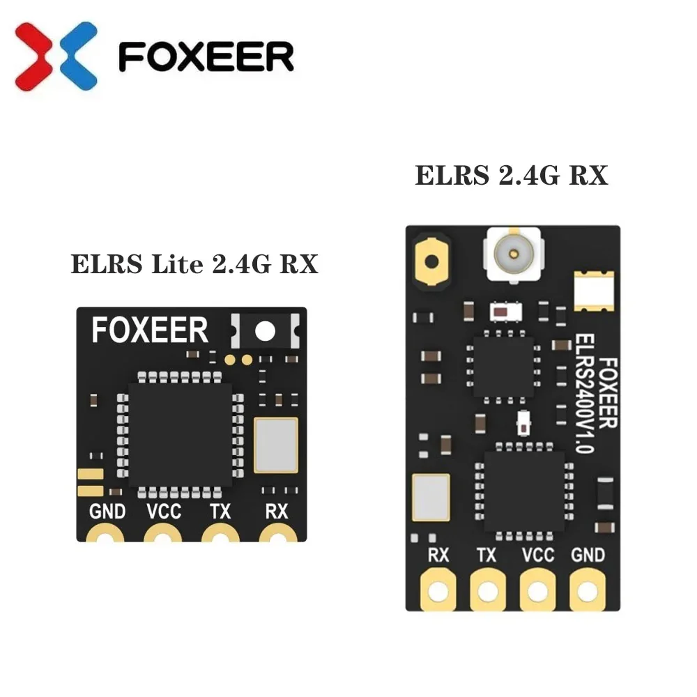 

Hot FOXEER ELRS Lite 2.4G Receiver Onboard Ceramic Antenna LNA Indicator for ELRS 2.4G TX RC FPV Freestyle Long Range Drone Part