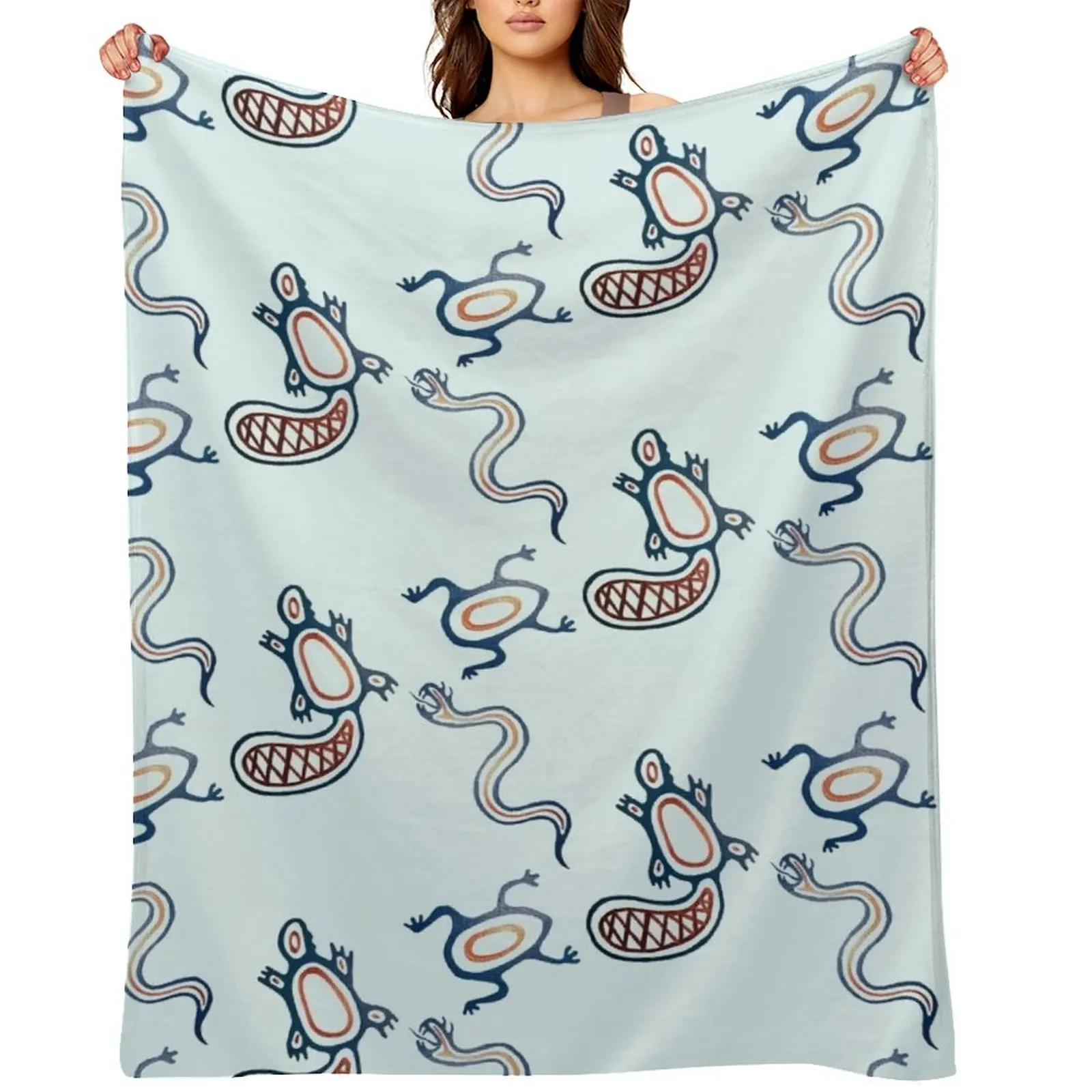 

water spirits Throw Blanket cosplay anime funny gift Blankets For Bed Furrys Blankets