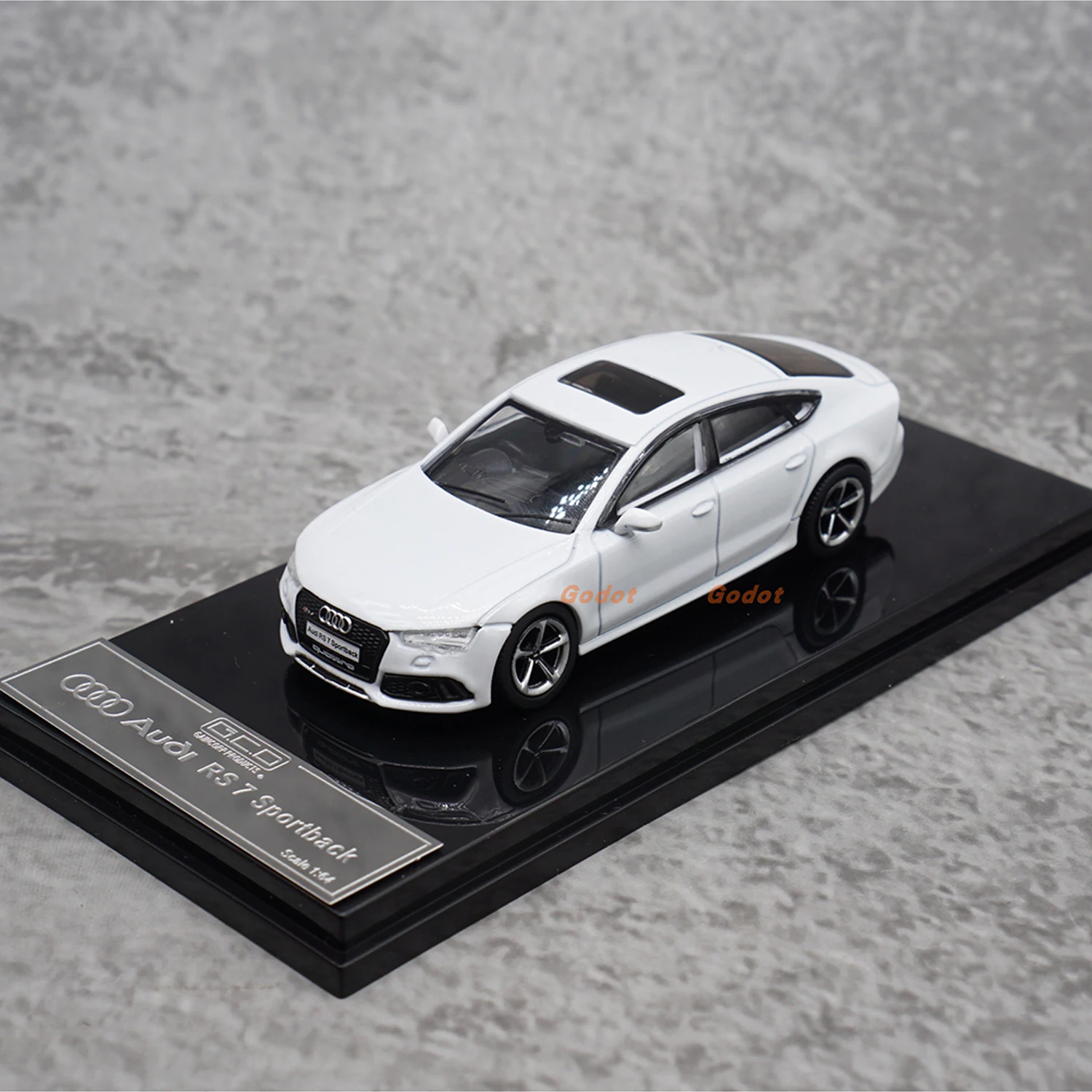 

GCD 1:64 Scale Diecast Alloy Audi Rs7 Luxury Sedan Toys Cars Model Classics Adult Gifts Souvenir Collection Static Display