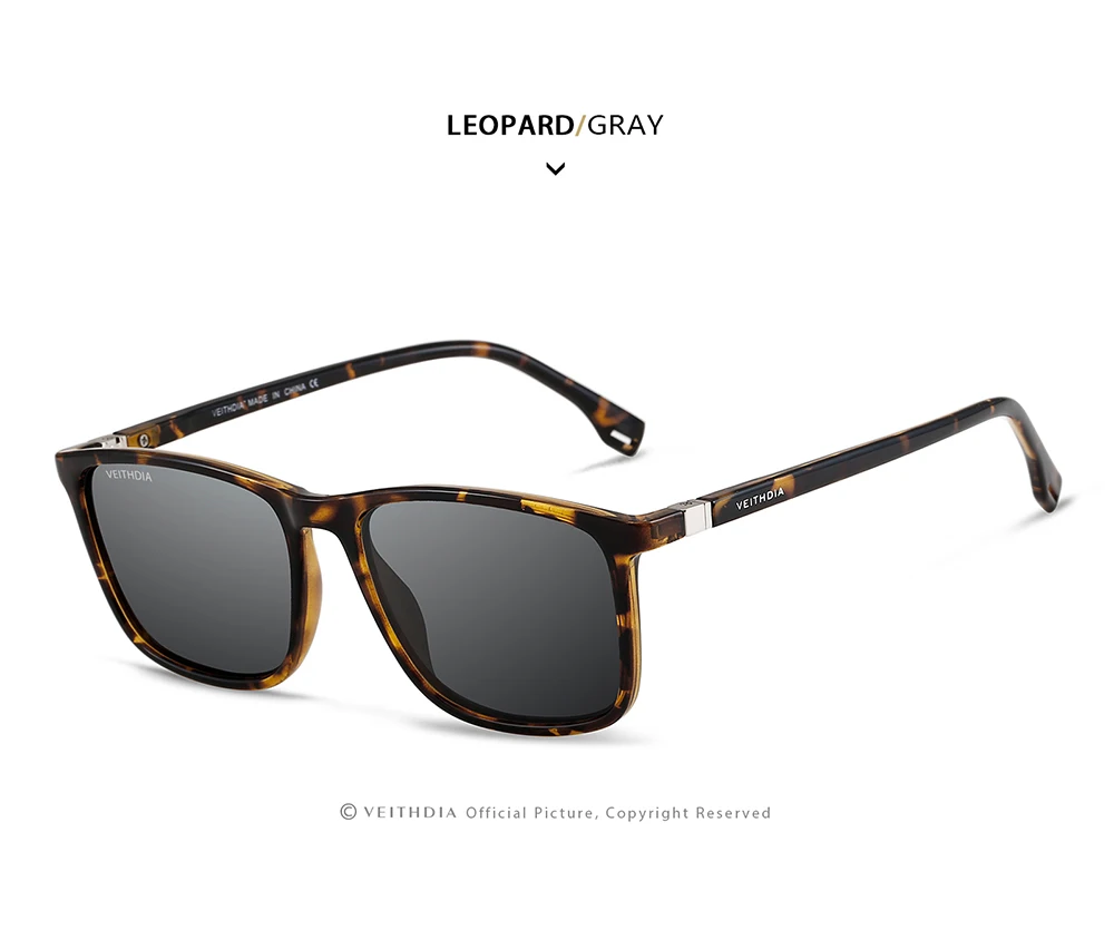 VEITHDIA Marke Männer Frauen Sonnenbrille Unisex Retro TR90 Sonnenbrille Polarisierte UV400 Objektiv Vintage Brillen Sonnenbrille Für Männliche 7521 – Detail 24