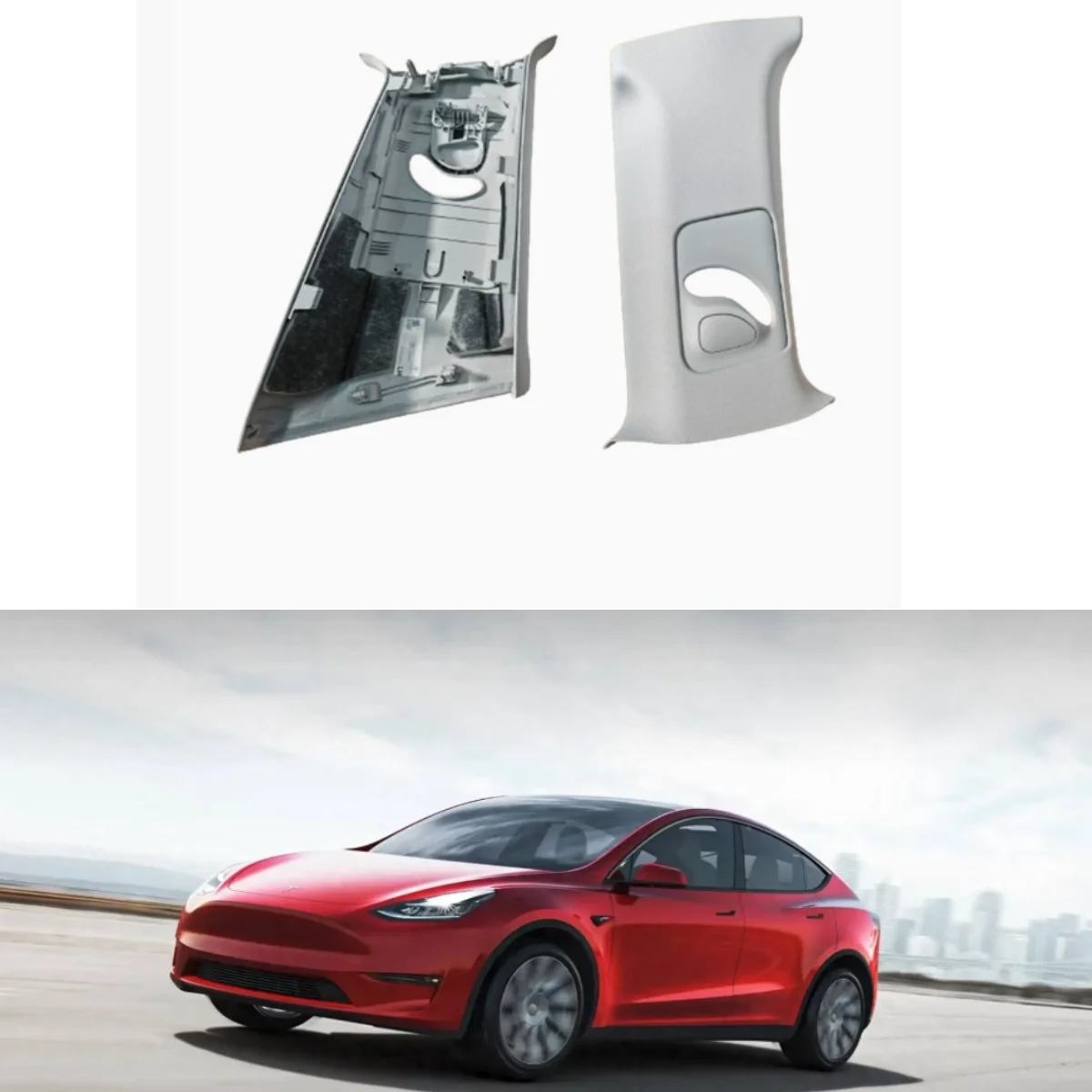 

Автозапчасти Tesla, модель Y, внутренняя панель кузова, верхняя стойка B, ремень безопасности, декоративная панель