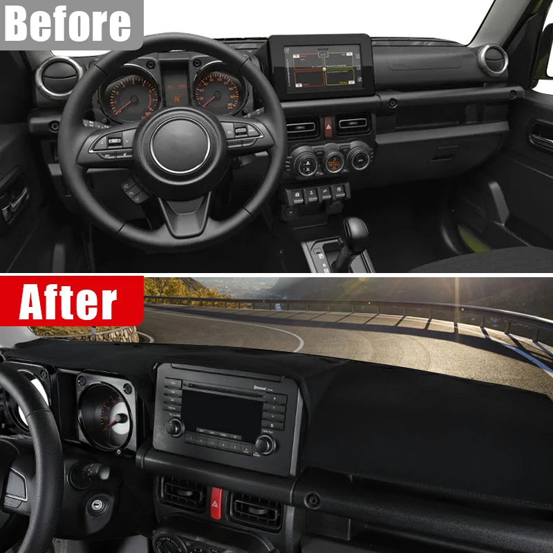 For Suzuki Jimny JB64 JB74 2019 2020 2021 2022 2023 Car Dashboard Cover Avoid Light Pad Sun Shade Anti-UV Carpets Non-Slip Mats