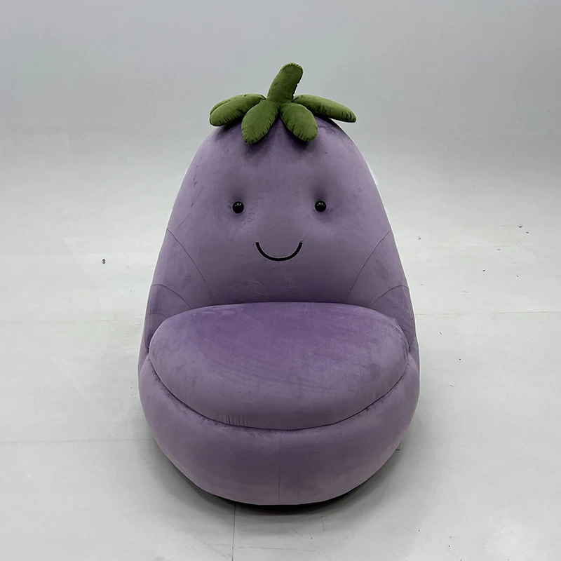 & New Unique Shape Eggplant Design Leisure Chair Reclining Sofa Fruits Sofa Recliner for Home Office Apartment Hotel Living Room