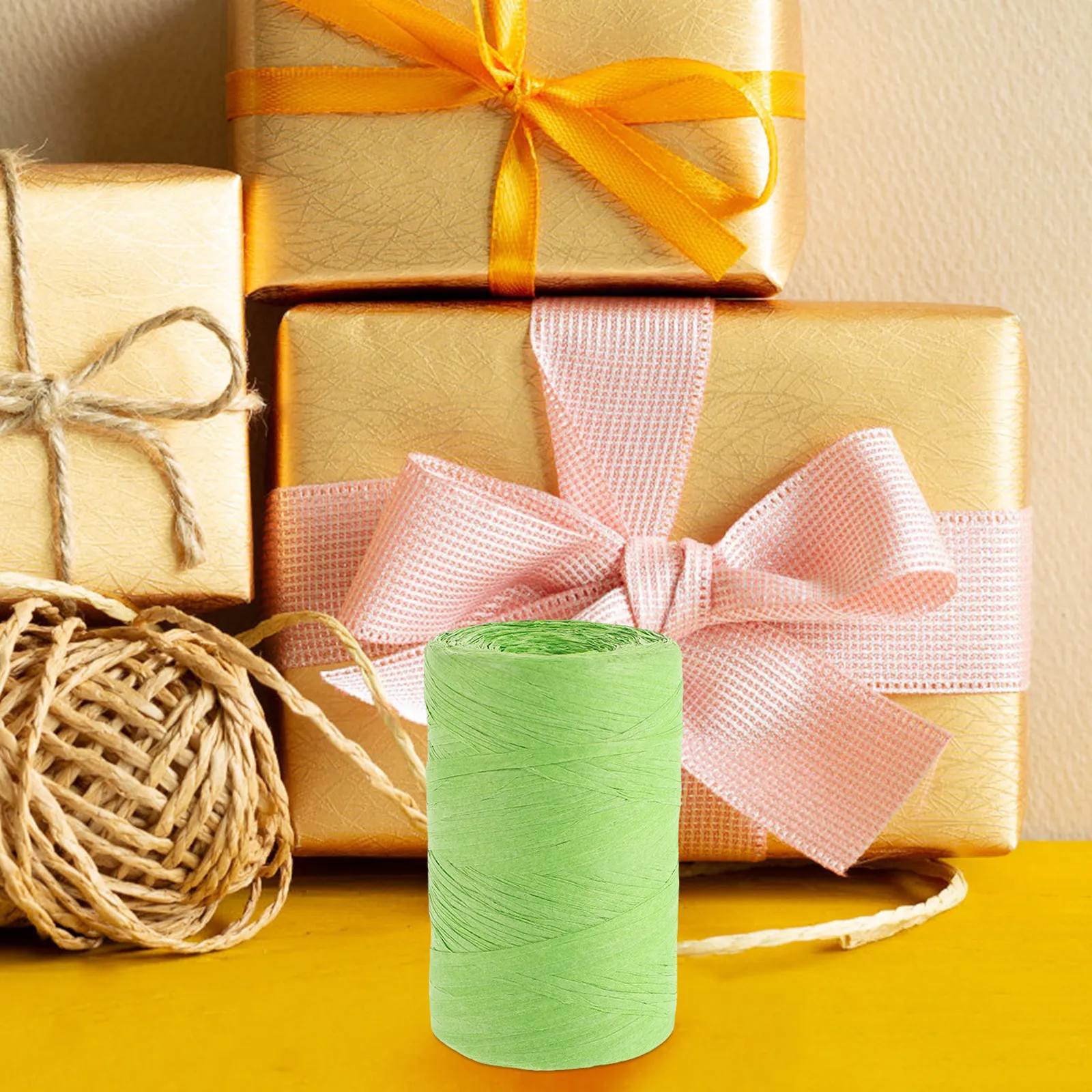 Raffia Paper String Flat Color - Papercraft Supply Ribbon recension och pris