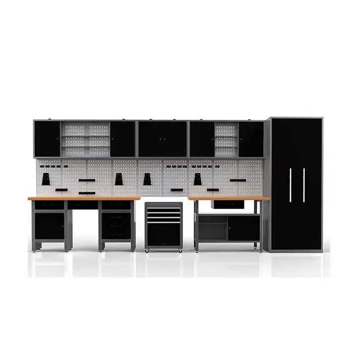 

Шкаф для инструментов из нержавеющей стали для мастерских, гаражей, фабрики, мебели для мастерской, портативная тележка, удобные верстаки в комплекте