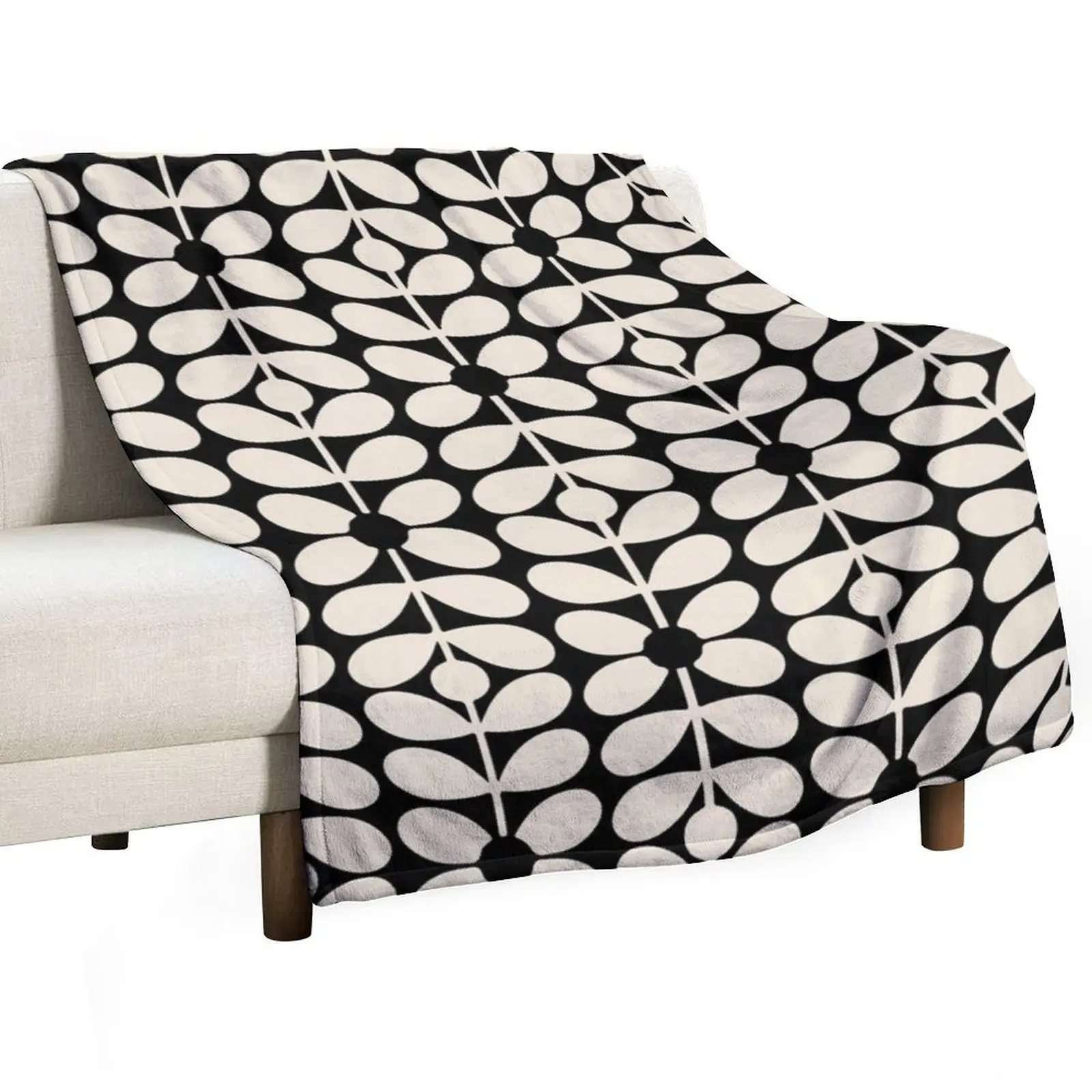 

Orla Kiely Conway Sixties Stem Throw Blanket valentine gift ideas Luxury Brand Quilt Furrys Blankets