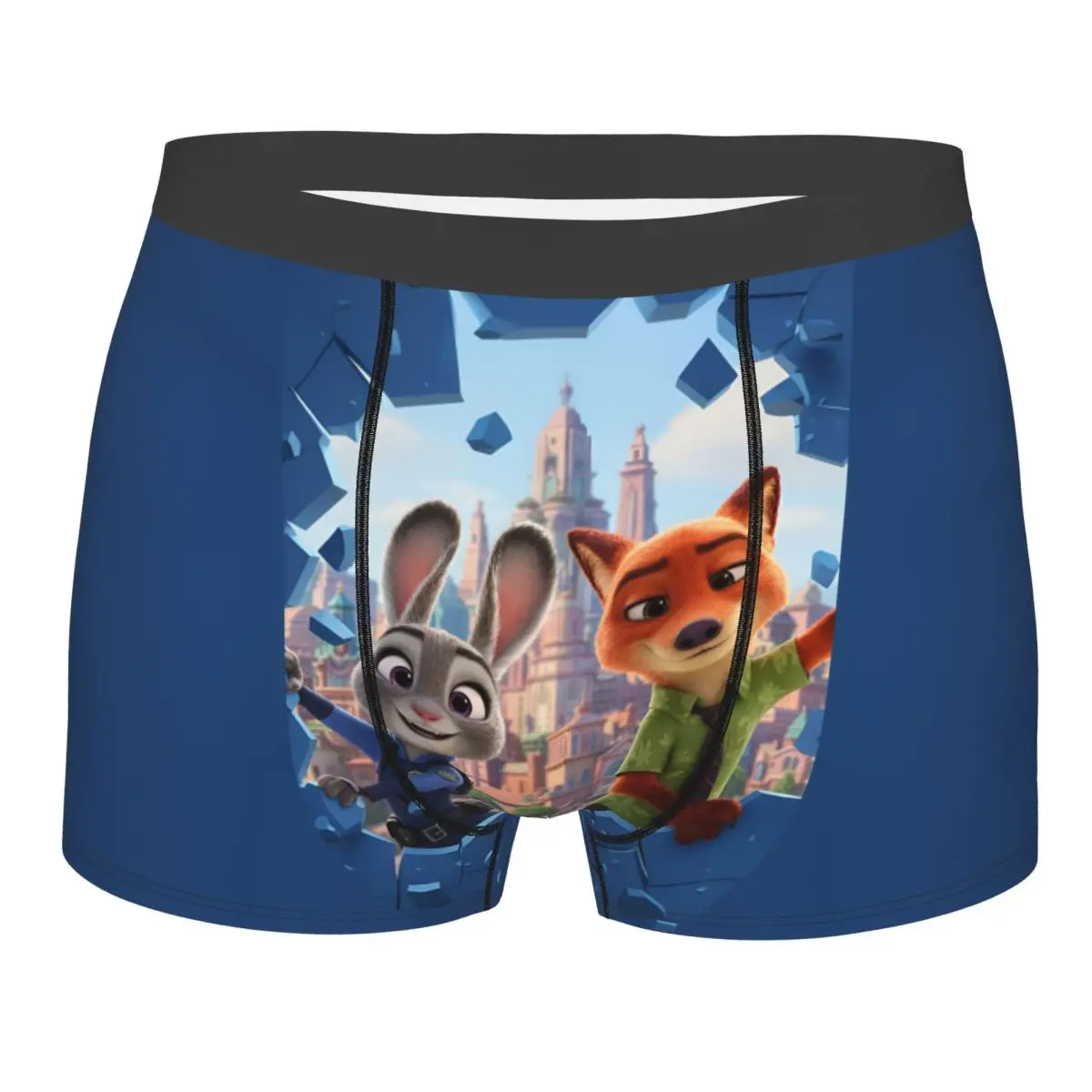

Custom Fashion Zootopia Judy Nick Comic Hole Boxers Shorts Panties Men's Underpants Comfortable Anime Briefs Underwear
