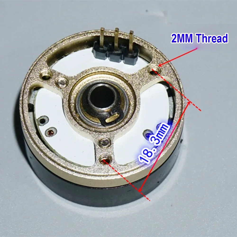 1 шт. Micro 2204 бесщеточный двигатель постоянного тока 12 В с полым валом 28 мм NdfeB сильный магнитный BLDC 330 кВ для портативной камеры БПЛА PTZ мотор