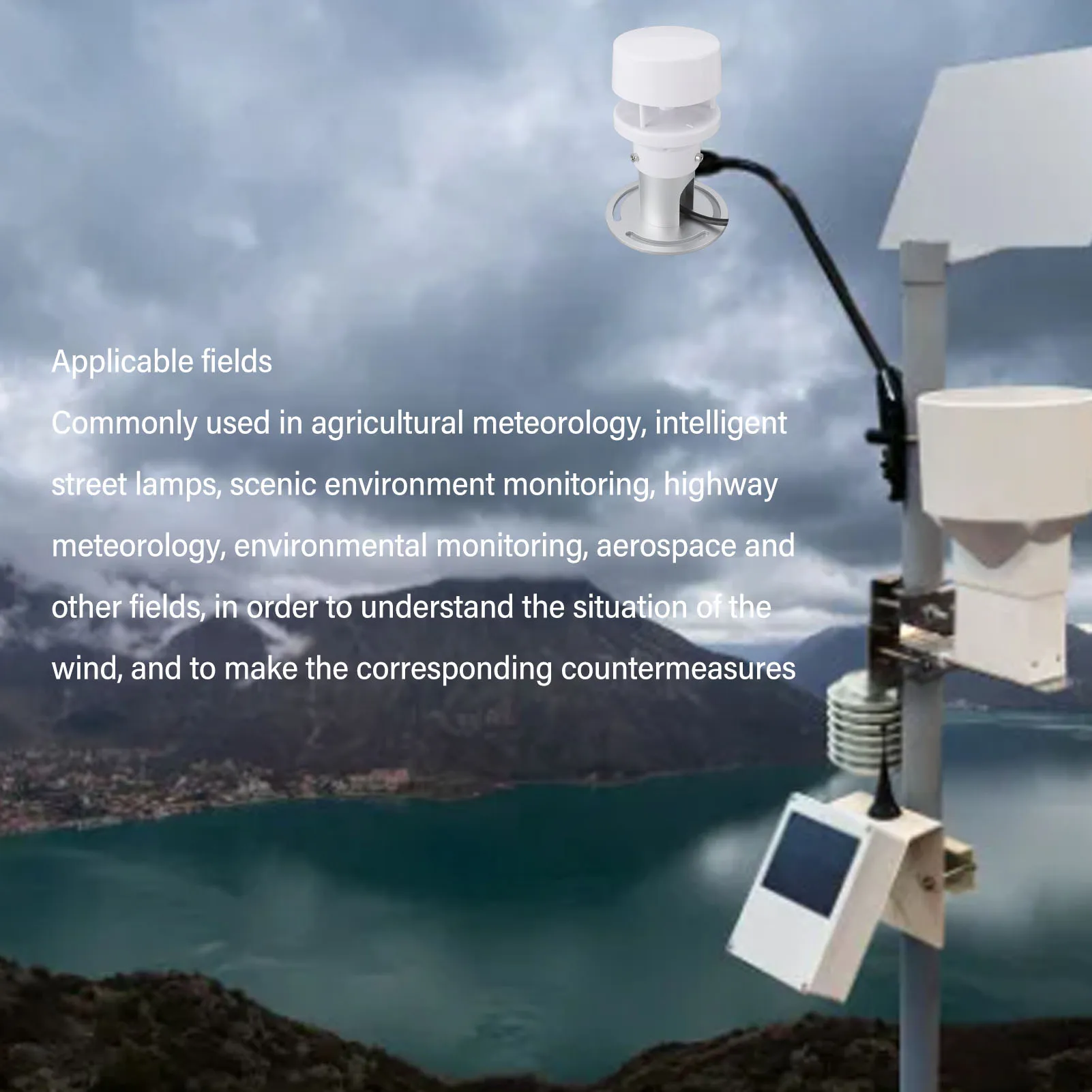 気象環境センサー 風向 気象センサー信号 風速 温度 5 in 1 DC9V‑30V 農業用