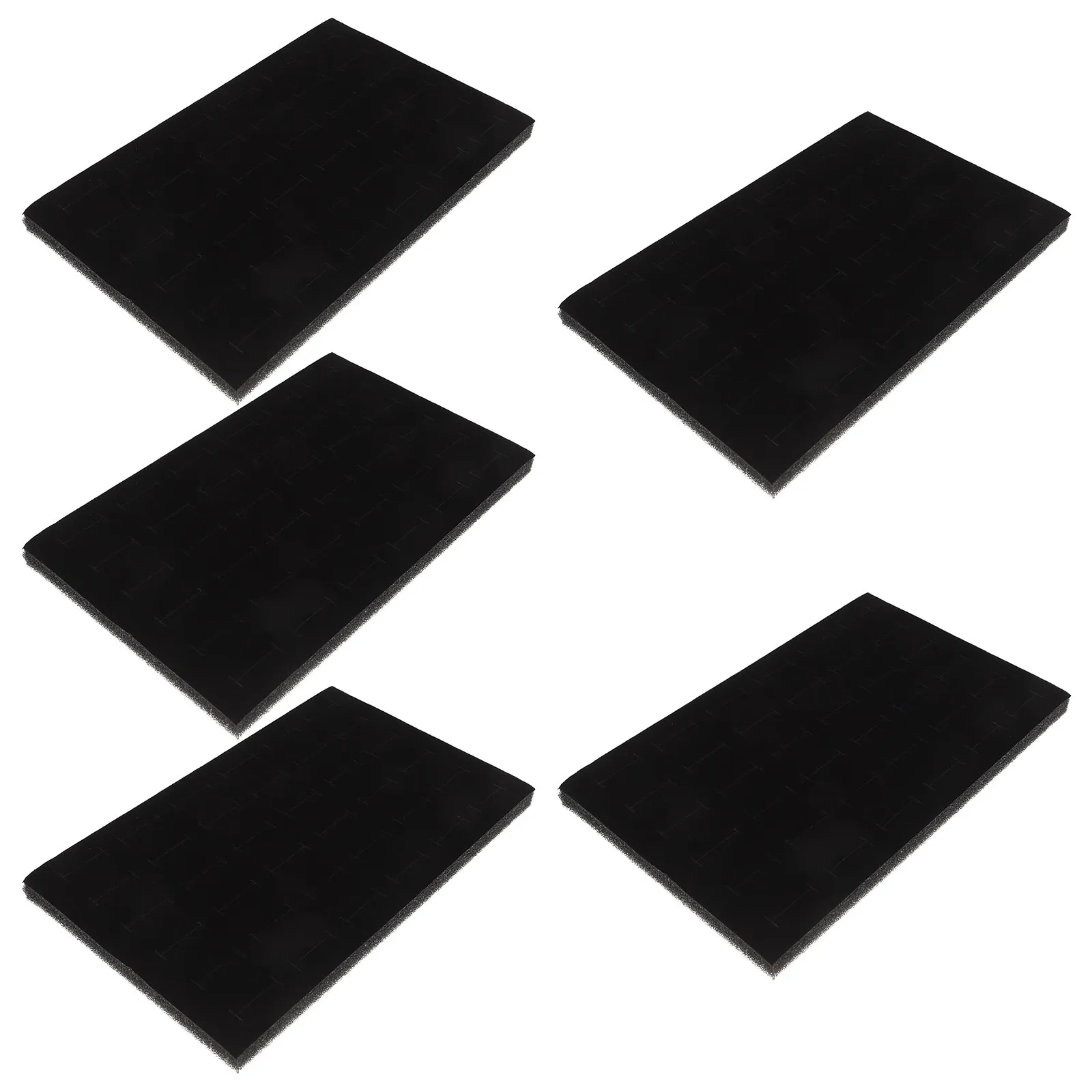 5Pcs Sponge Jewelry Box Liner Insert for Ring and Earring Storage Display Organizer Tray for Jewelry Collection