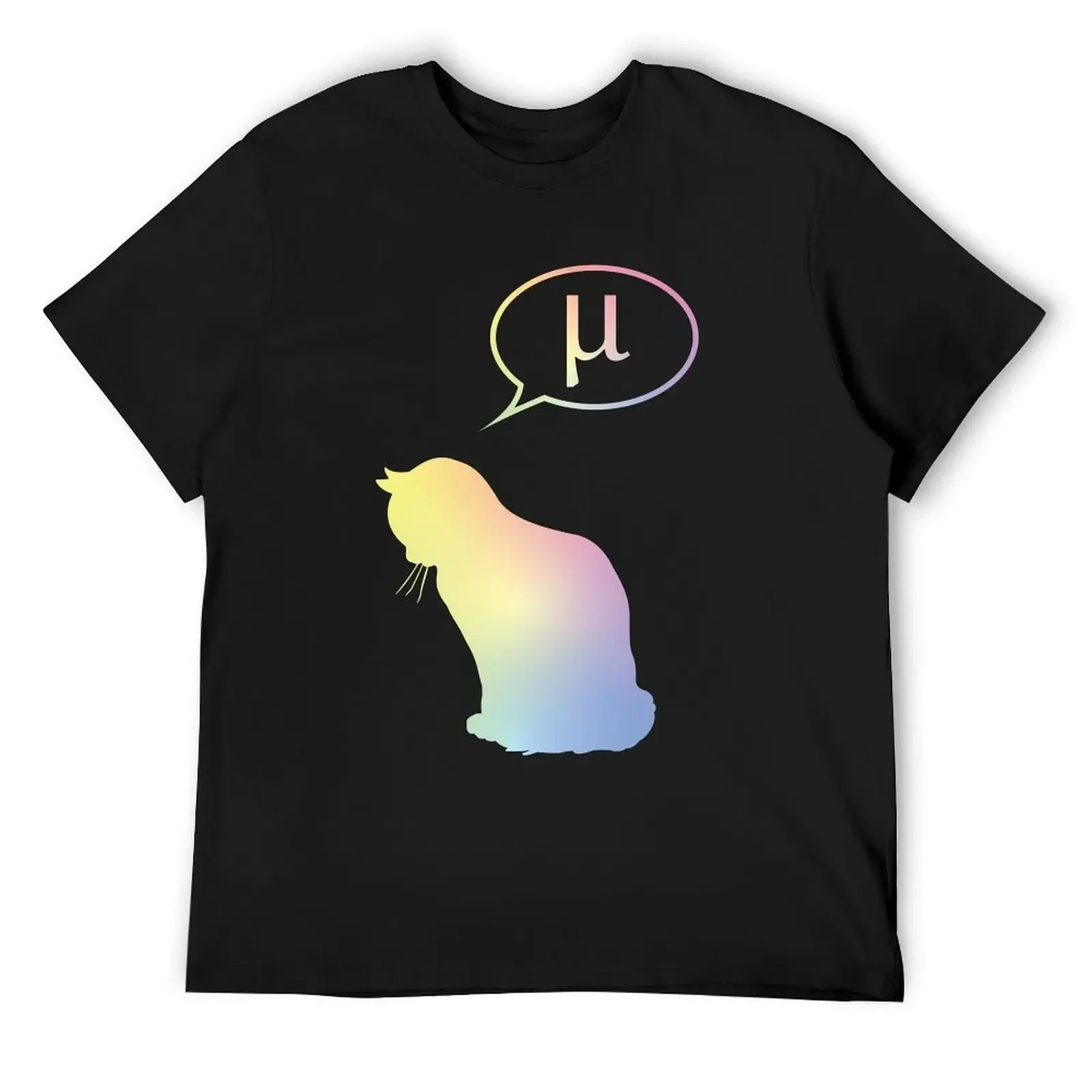 

Physics Cat and Friction Coefficient T-Shirt cotton man t-shirts tops anime t shirts tees shirts men
