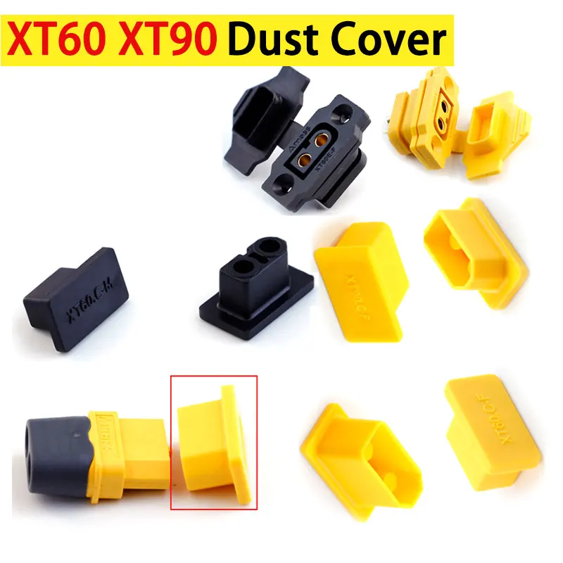 Waterproof XT90 XT60 Series Aircraft Model Plug Dust Cap Universal Dust Cover Lithium Battery Connector Male Female Plug Sheath
