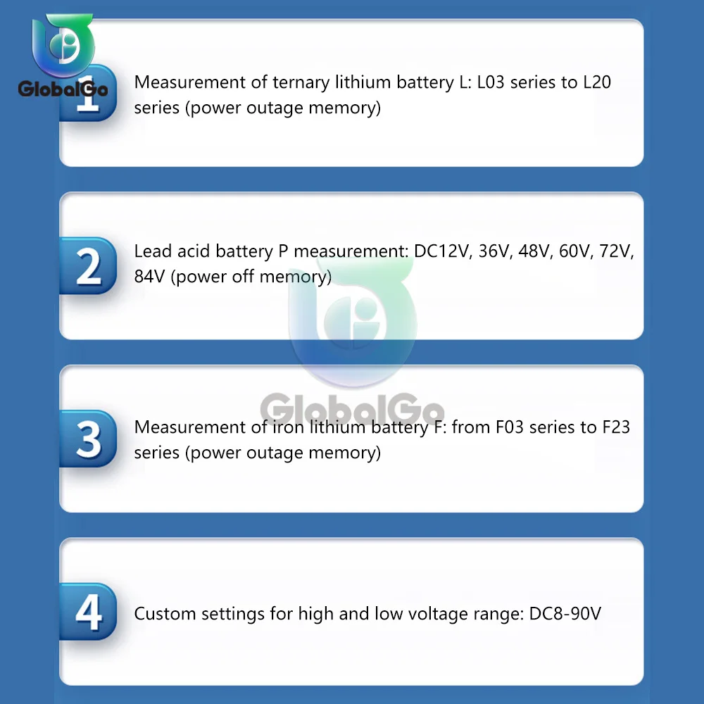 DC8-90V LCD Digital Lead Acid Lithium Battery Capacity Indicator Car Motorcycle Digital Voltmeter Voltage Tester Meter Tool