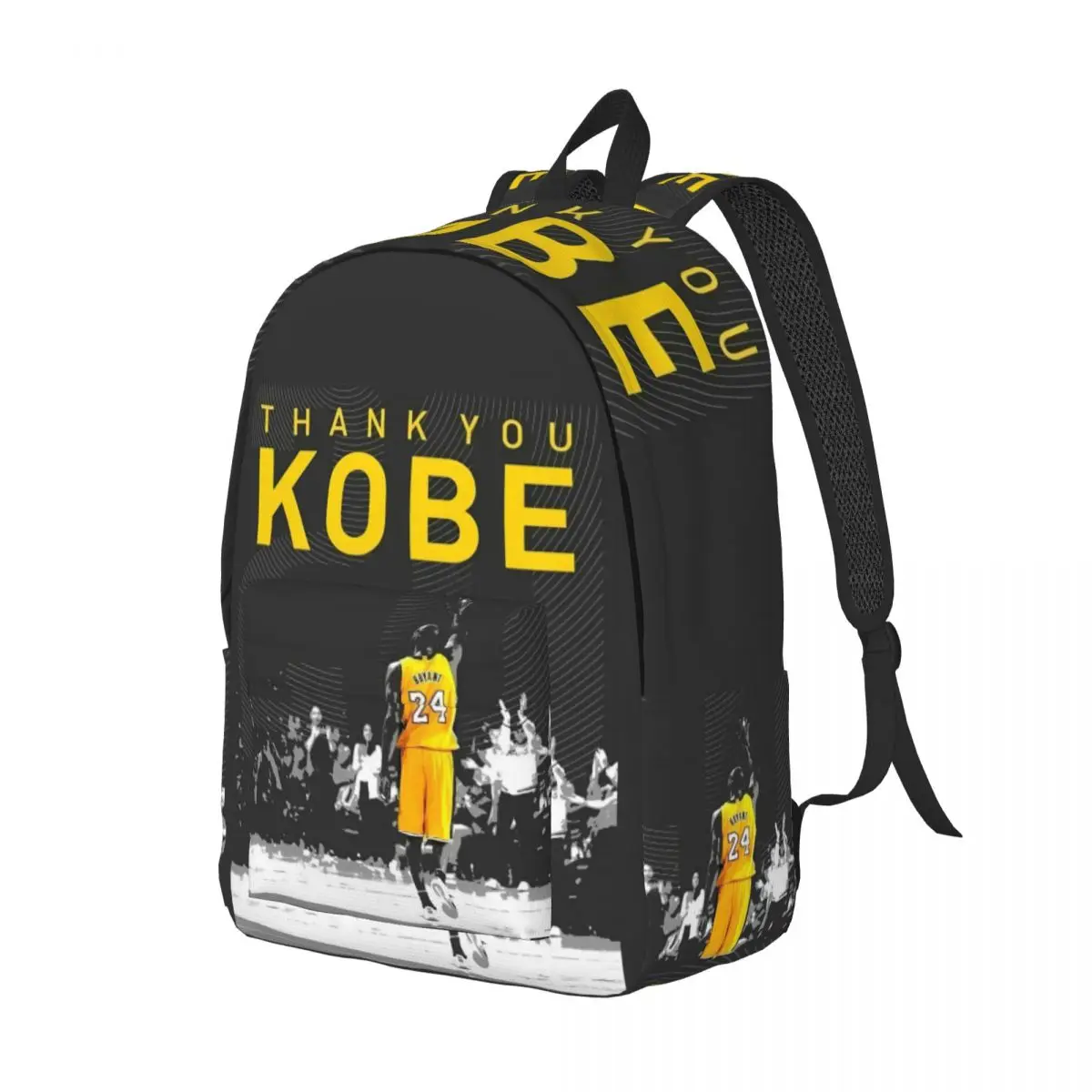 Fashionable and versatile K-Kobe Bryant Num 24 backpack, suitable for both men and women, showcasing individual charm.