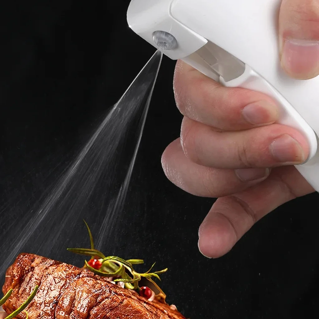 3PCS 200/300ml Öl Sprayer Flasche 1PC Küche Kochen Öl Spender Fitness Fett Verlust Camping BBQ sirke Sauce Sprayer Flasche – Detail 6