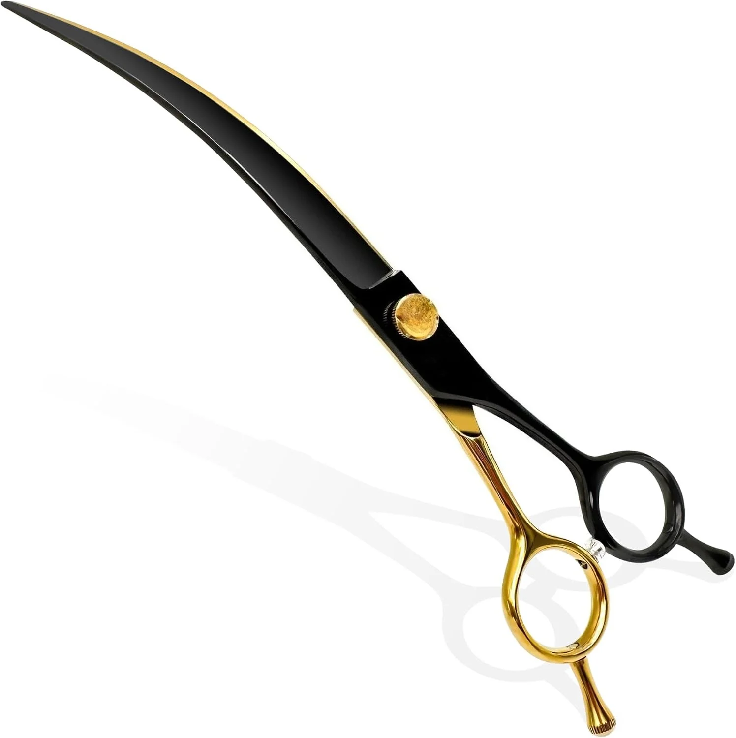 Dog Grooming Scissors 440C Blades Sharp and Durable Dog Shears Black and Gold Pet Scissors Easy to Use for Professional Groomer