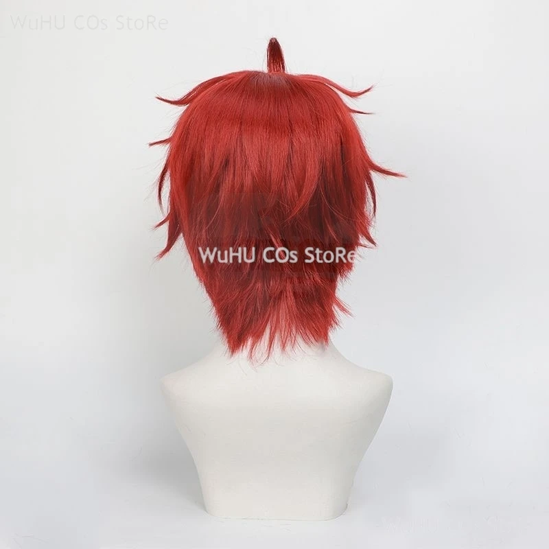 Perruque de Cosplay de Dandadan Cos Jin Enjoji, Accessoire de Cheveux Courts Rouges, Momo Ayase, ixd'Halloween, pour Femme et Homme