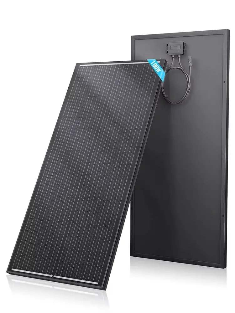 Rvpozwer 400W/200W/100W Starres Solarmodul 18BB N-Typ Monokristallines Silizium für Hausdach, Stadtlägen, Balkon, Garten, Off-Grid-System