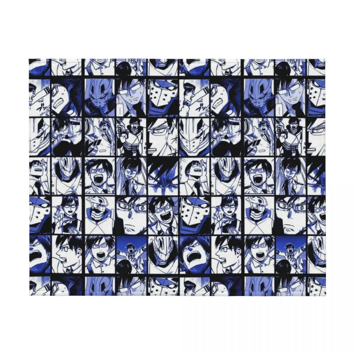 Iida hero - MHA collage manga panels Throw Blanket Warm Nap Sofa Comforter Blankets