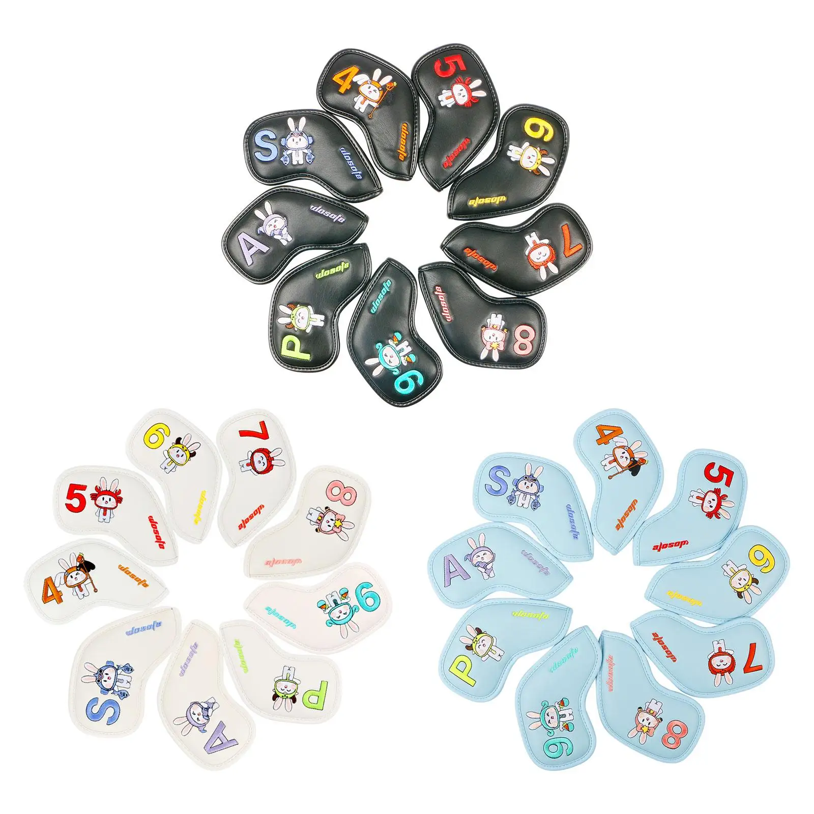 

9x головной убор для утюга для гольфа 4-9, P, A, S, защитный головной убор