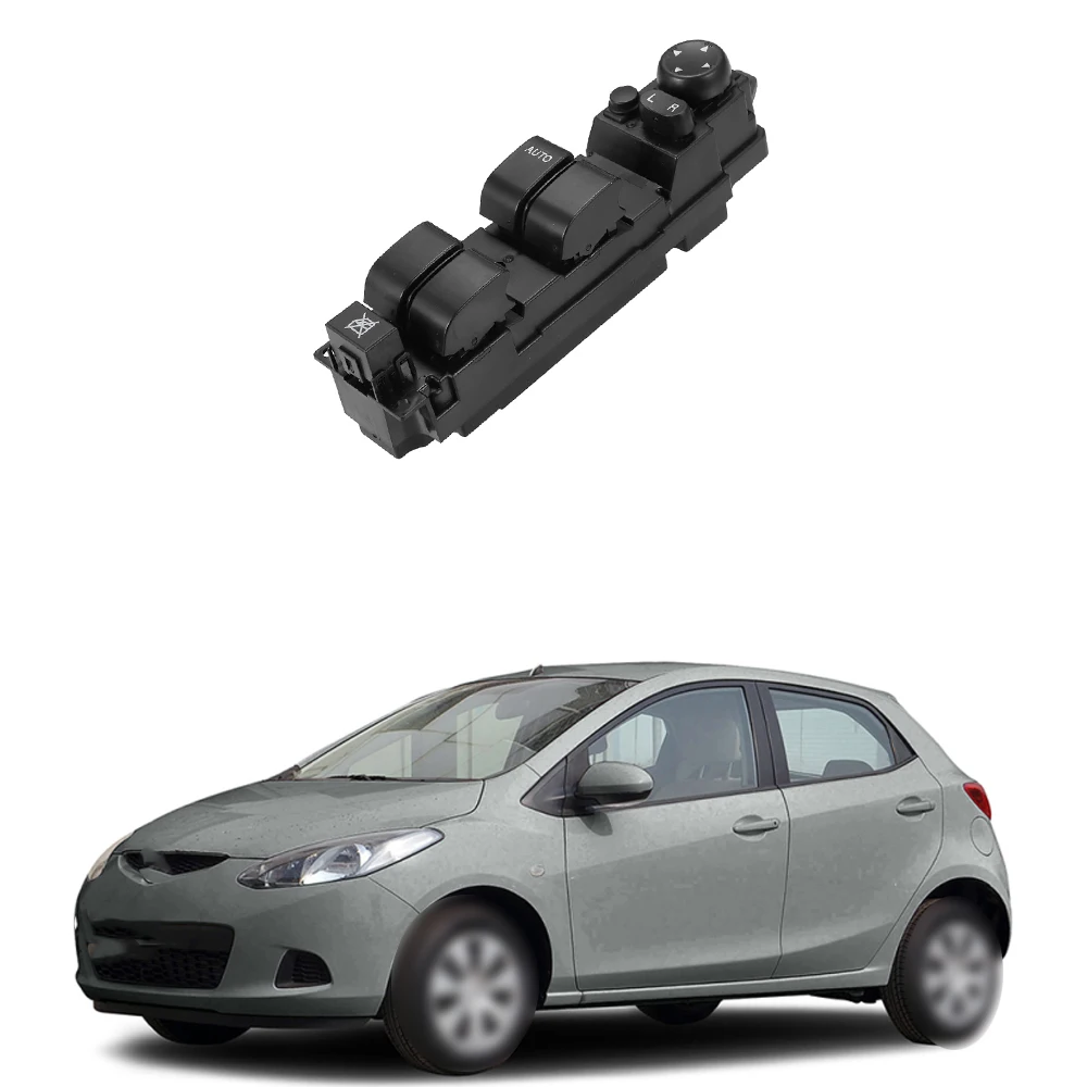 Car Power Window  Master Contro Lifter Switch For Mazda 2 M2 2007-2013 Only Fit LHD Models DF73-66-350B DF74-66-350B