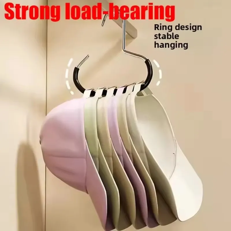 Gancho redondo versátil de aço manganês, perfeito para chapéus, laços, cachecóis e bolsas, ganchos de parede não deformáveis com suporte de carga forte, pesados