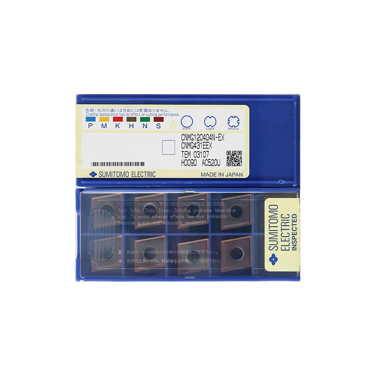 SUMITOMO 100% originale CNMG muslimycnmg120412n muslimexmuslimate inserti per tornitura in metallo duro per sgrossatura media