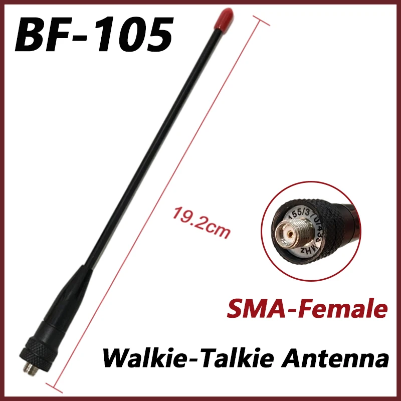 BF-105 SMA-F SMA Female High Gain Antenna UHF/VHF For Baofeng Walkie Talkie UV-5R UV-10R UV-5RH BF-888S UV-16 Plus Two Way Radio