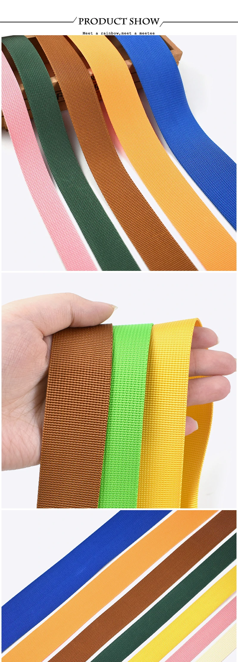 20 Meter 20/25/32/38/50 mm Nylon-Gurtband, 1 mm dick, Taschenband, Sicherheitsgurt, Zierband, Nähmaterial, Kleidung, DIY-Zubehör – Detail 7