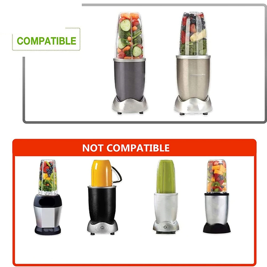 Wymiana ostrze blendera, łożysko zapasowe ostrze kompatybilne z NutriBullet 900W/600W-ostrze blendera krzyżowa