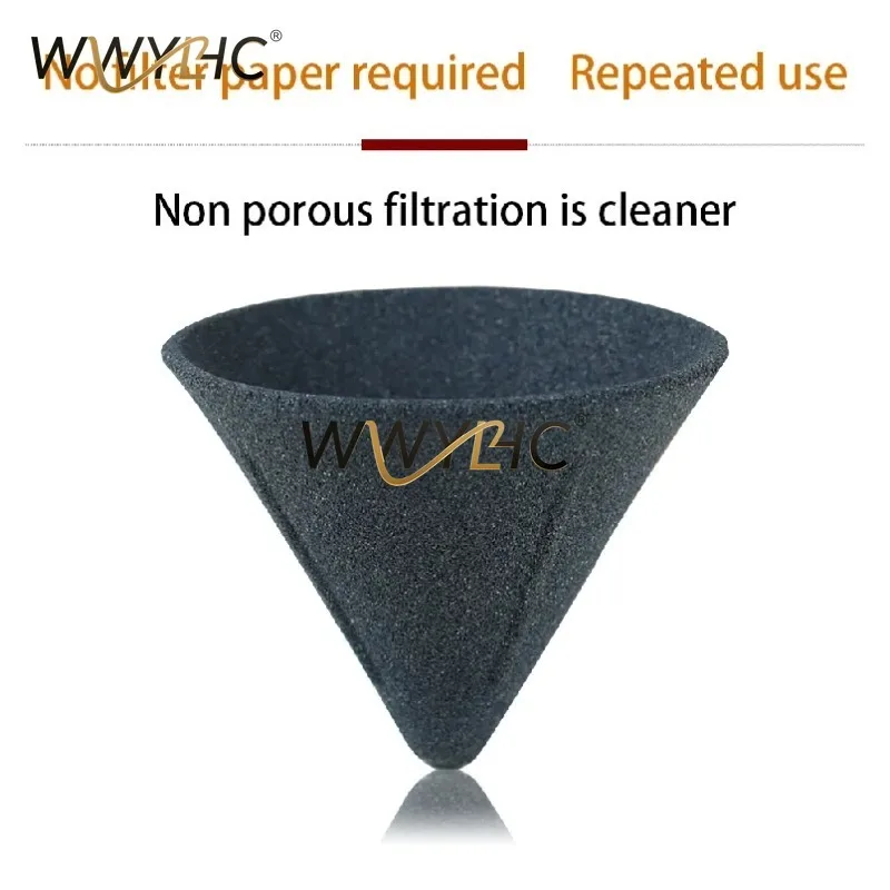 1pc Microporous Ceramic Coffee Filter, Handmade Coffee Dripper Cup, Paper‑Free Reusable Filter Suitable for Coffee & Tea