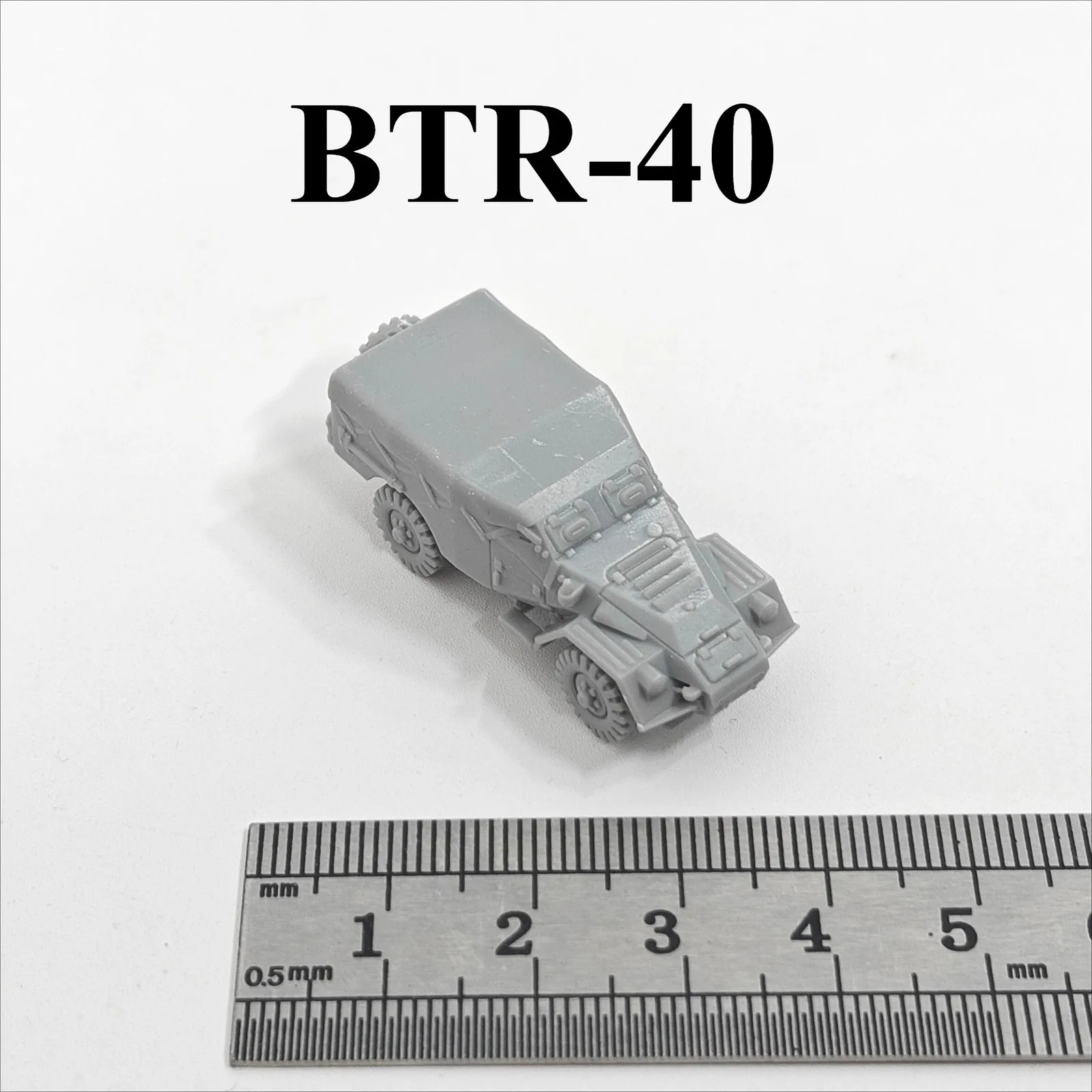 

Soviet BTR-40 APC,3D Printed,1/144 Scale Mini Tank Model,Resin,Paintable