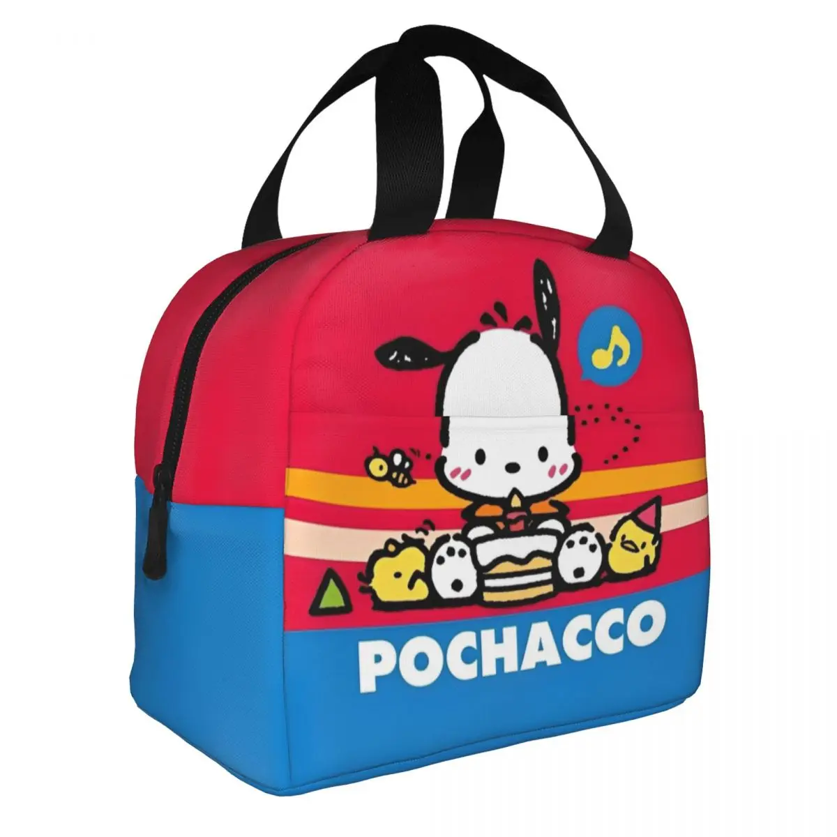 Pochacco Birthday Insulated Lunch Bag Large Lunch Container Cooler Bag Tote Lunch Box Office Picnic Food Storage Bags