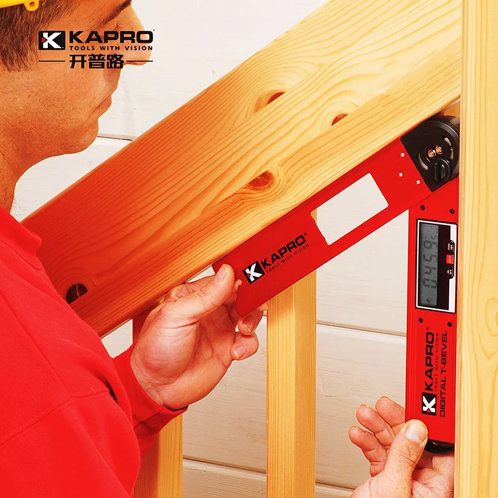 Kapro goniomètre électronique numérique biseauté niveau à bulle haute précision mesureur d'angle rapporteur inclinomètre règle d'angle à bulle