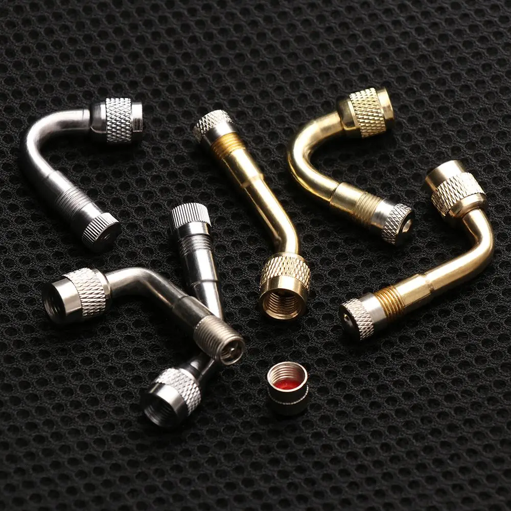 1 pc 45/90/135 Degree Angle Brass Air Tyre Valve Stem with Extension Adapter for Car Truck Motorcycle Cycling Valve Adapter