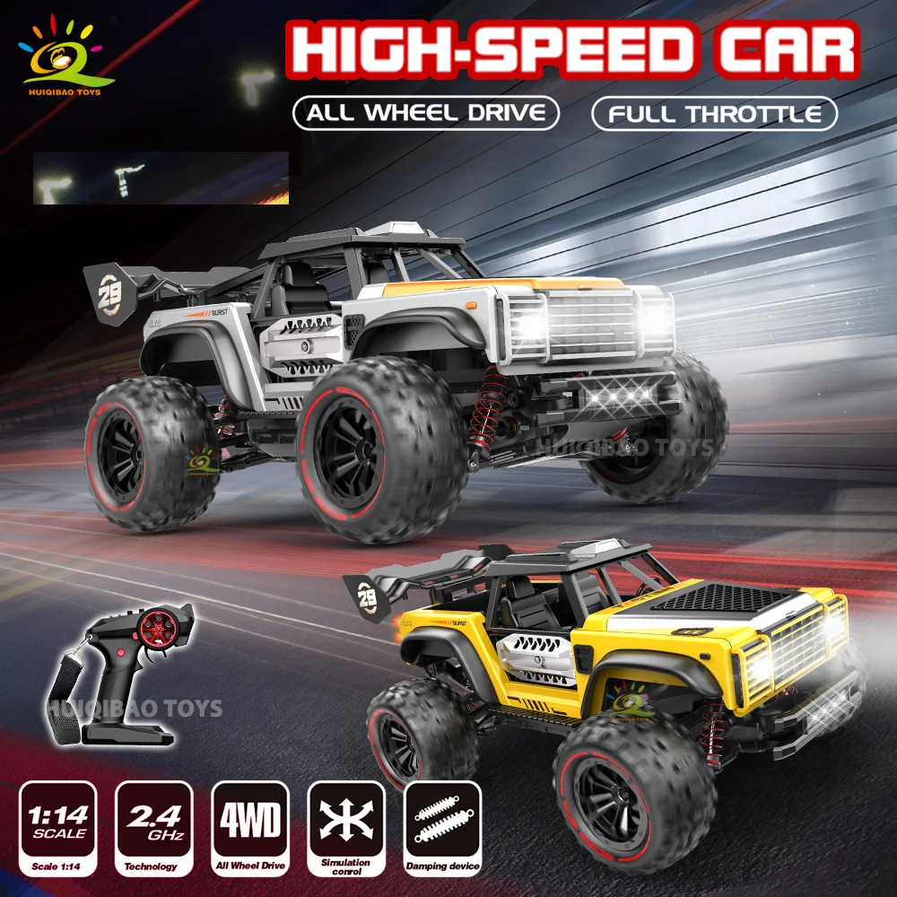 

1:14 Scale Large RC Car 2.4G Remote High-Speed Drift 4WD Off-Road Vehicle Adult & Kids Toy Boys Birthday Gift