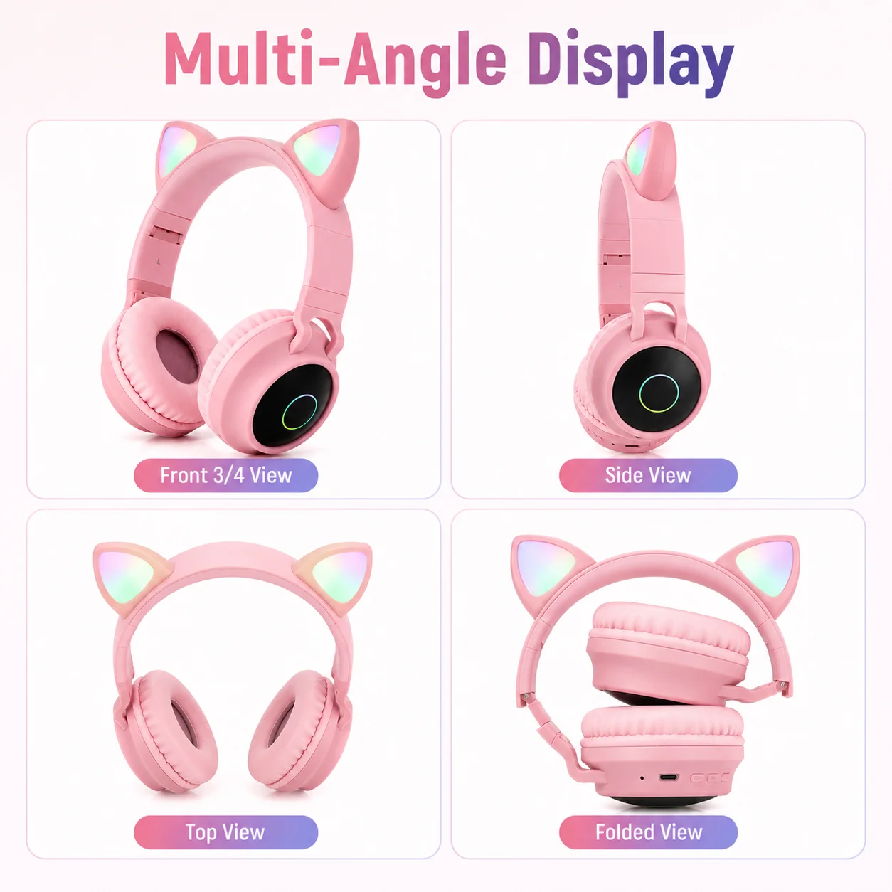 Niedliche Katzenohren-Kopfhöre – Cat Ear Bluetooth Headset Led Bewertung und Preis
