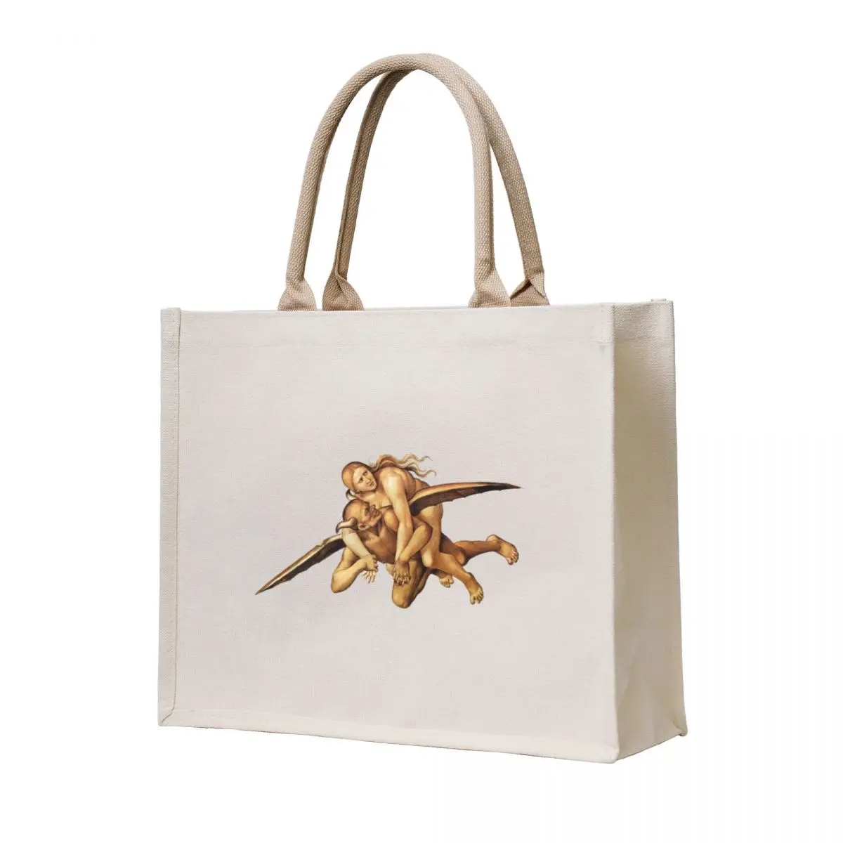 

The Damned In Hell (Demon Detail) - Luca Signorelli Tote Bag Canvas shoulder bag ecological bags Women's shopping bag