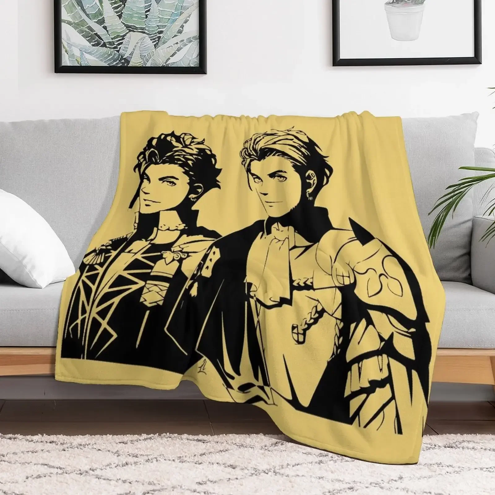 Claude Fire Emblem Three Houses - Pre & Post Time Skip Throw Blanket sofa bed Decorative Beds Soft Big Decorative Sofa Blankets