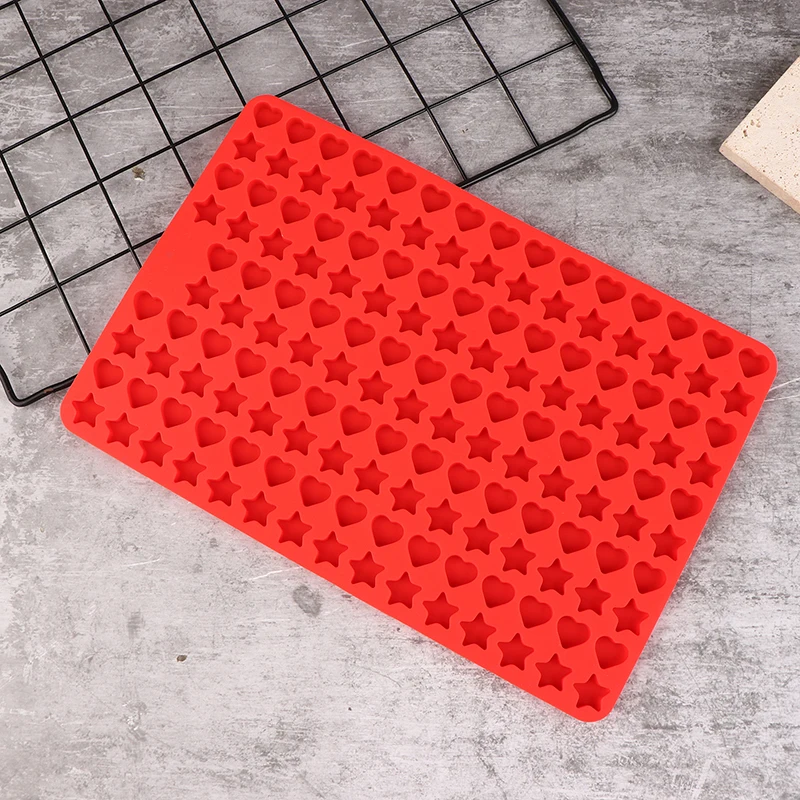 1Pc Multicavity Star Love Shape Silicone Molds DIY Chocolate Candy Tray for Biscuit Treat Candy Gummy Cookie Baking Tool