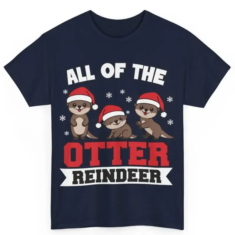 All Of The Otter Reindeer Christmas S For Animal Lover T Shirt